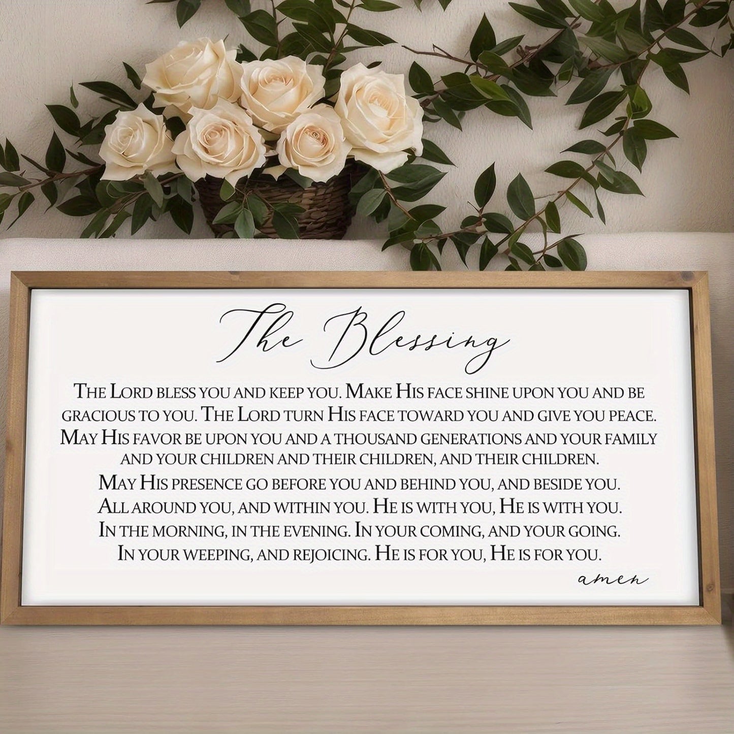 Blessing- The Lord Bless You And Keep You Wall Art