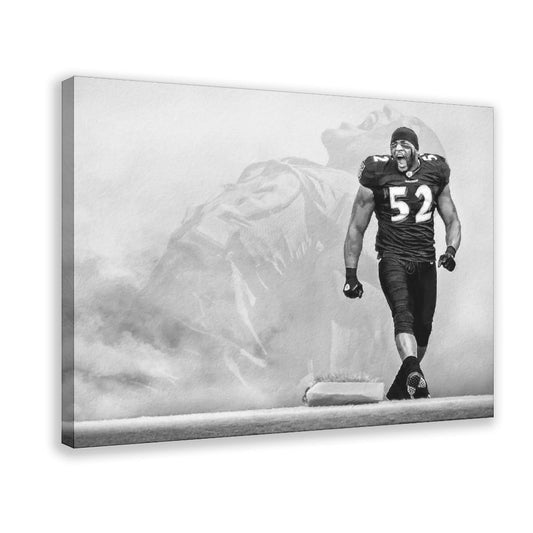 1pc Ray Lewis Classic Football Canvas Print