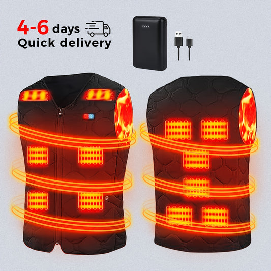 Heated Vests For Men And Women, Electric Vests, Lightweight Heated Vests With Battery Packs, Fast Heating, Suitable For Outdoor Hunting And Skiing In Winter