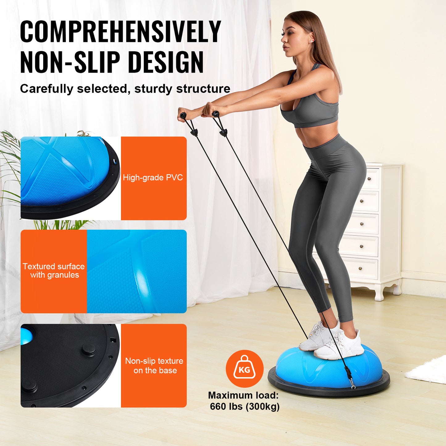 HAPPYBUY Half Exercise Ball Trainer