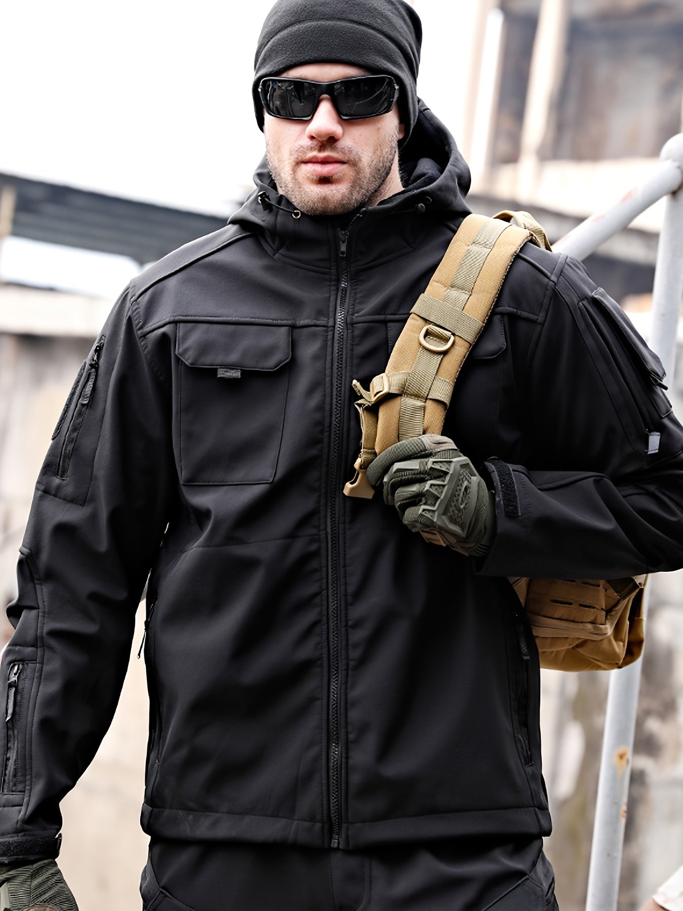 Men's Outdoor Jacket with Hood,