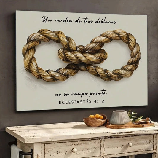 2D 1pc  "Un Cordon de Tres Amentias" Ecclesiastes 4:12,