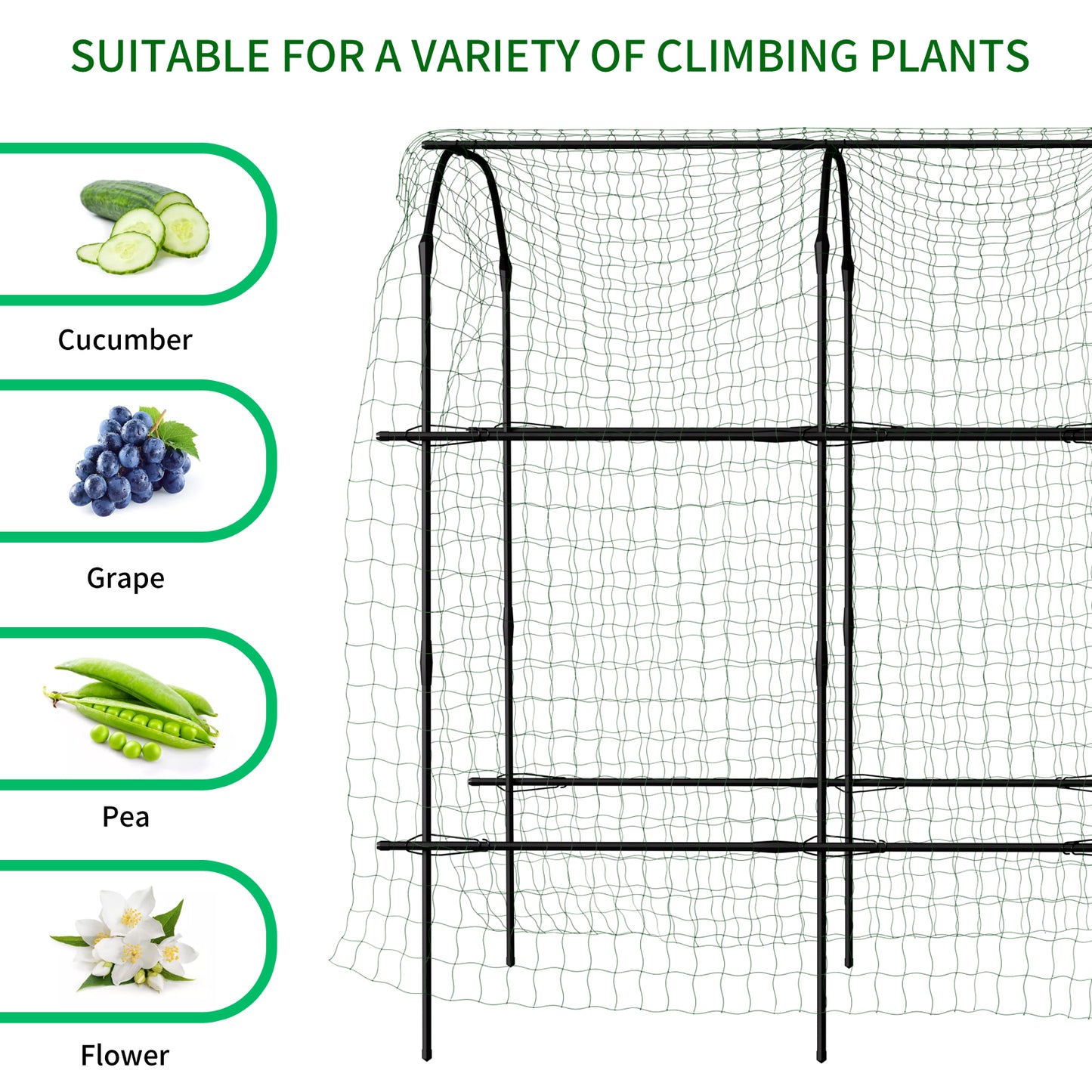 ABORON Tall Garden Arch Trellis