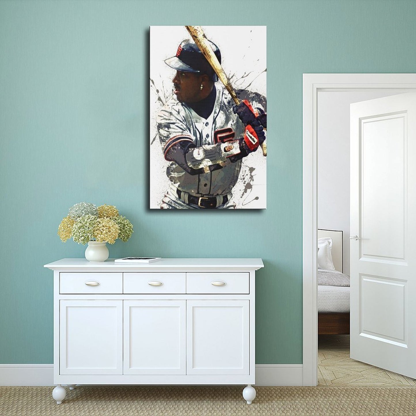 Barry Bonds Canvas Poster