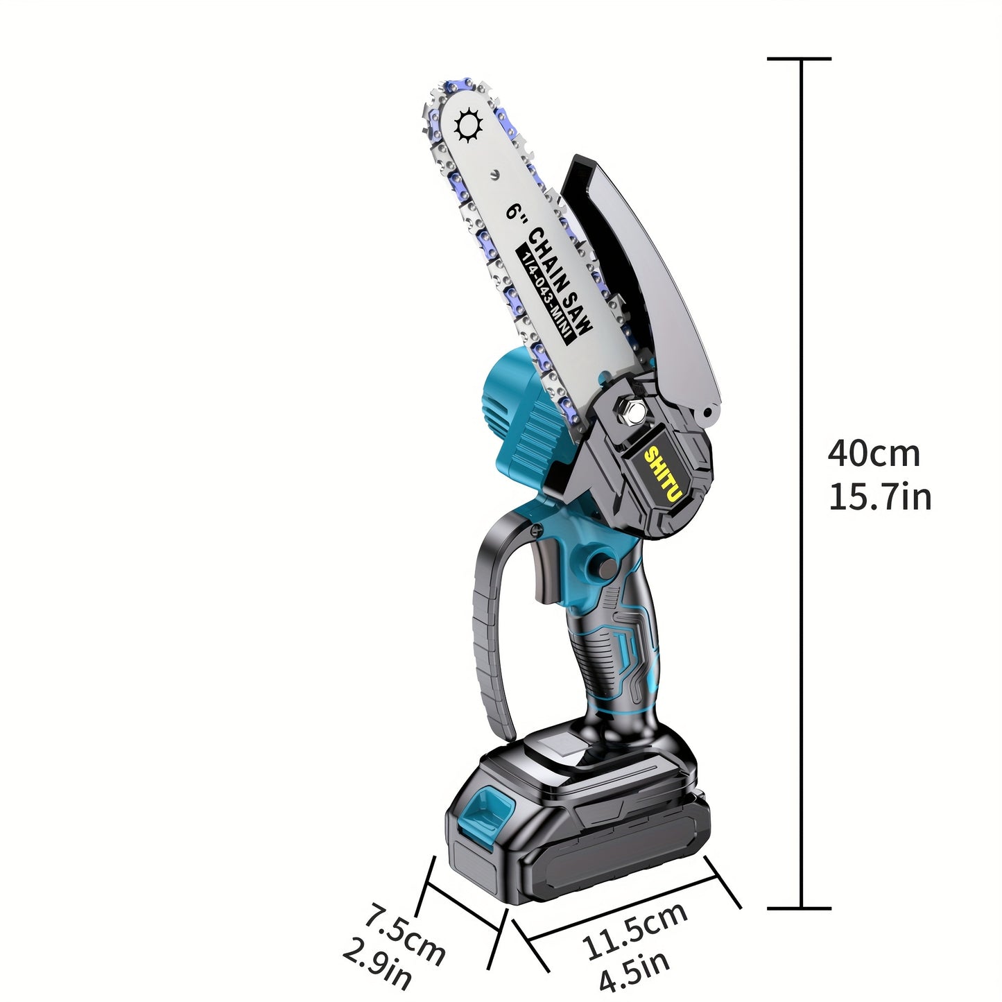 Mini Chainsaw Cordless, Lightweight & Portable Handheld