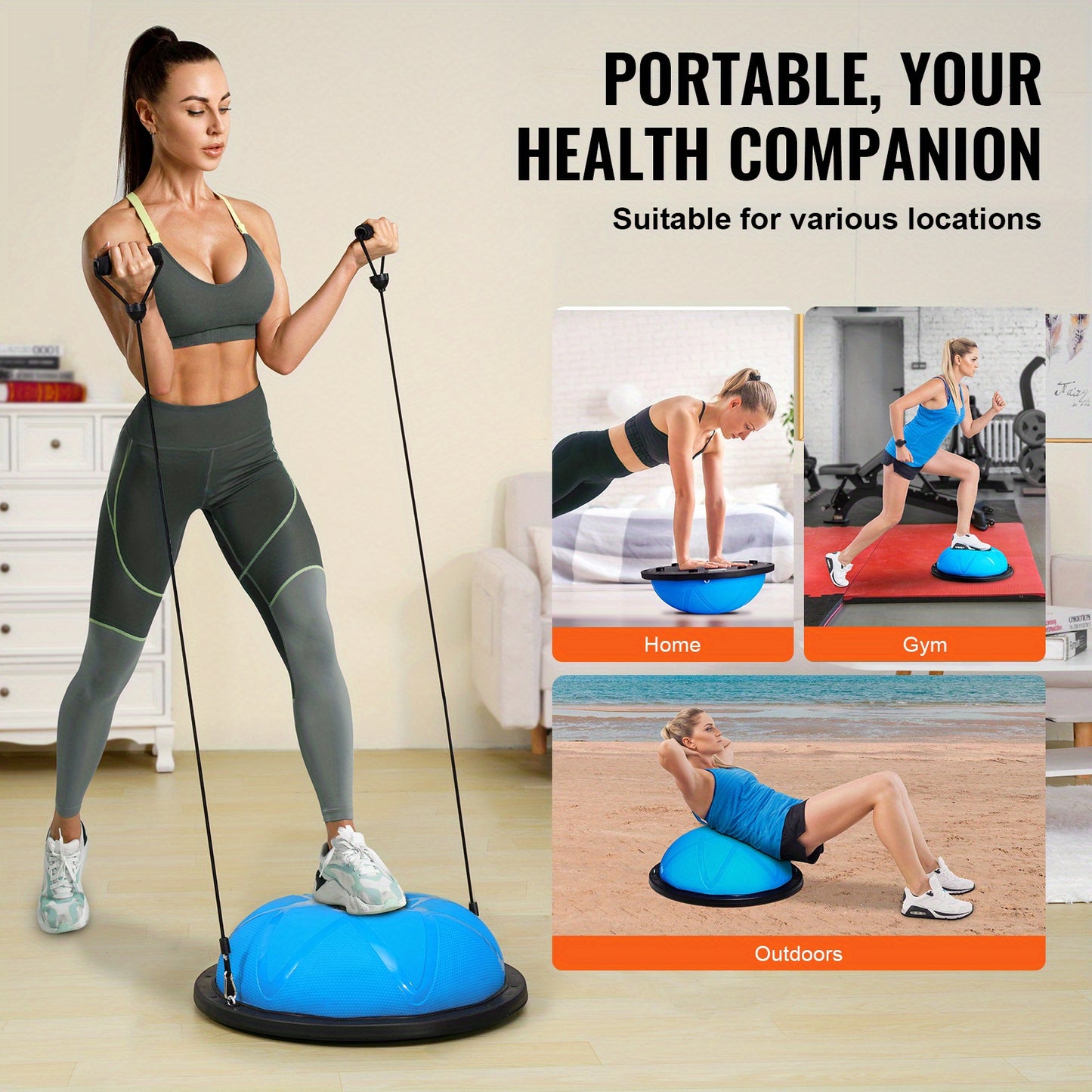 HAPPYBUY Half Exercise Ball Trainer