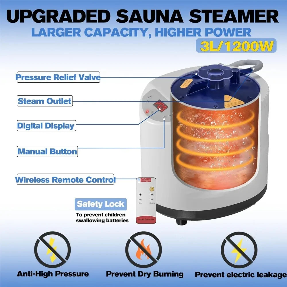 Sauna Box for Home, Personal Steam