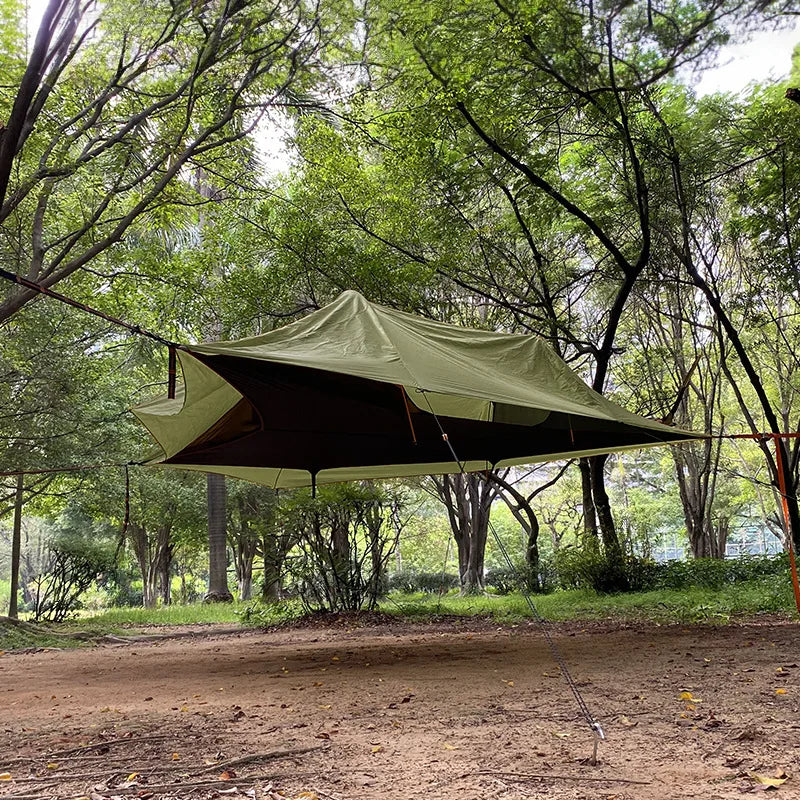 Family-Sized Triangle Tree Hammock Tent
