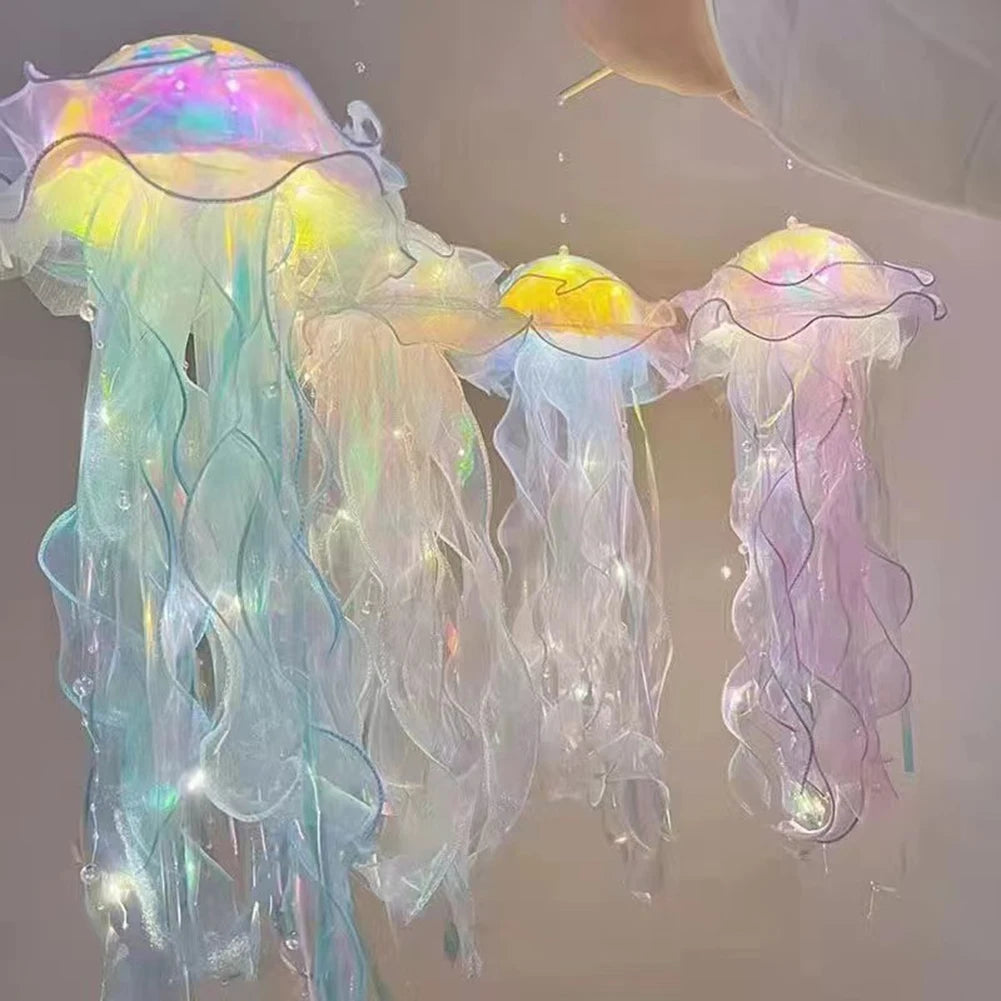 Colorful Jellyfish Lamp Mermaid Romantic Jellyfish Light