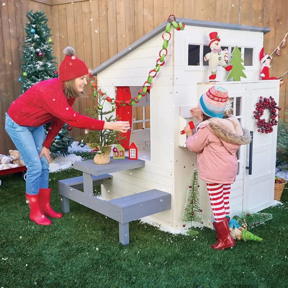 Modern Outdoor Wooden Playhouse