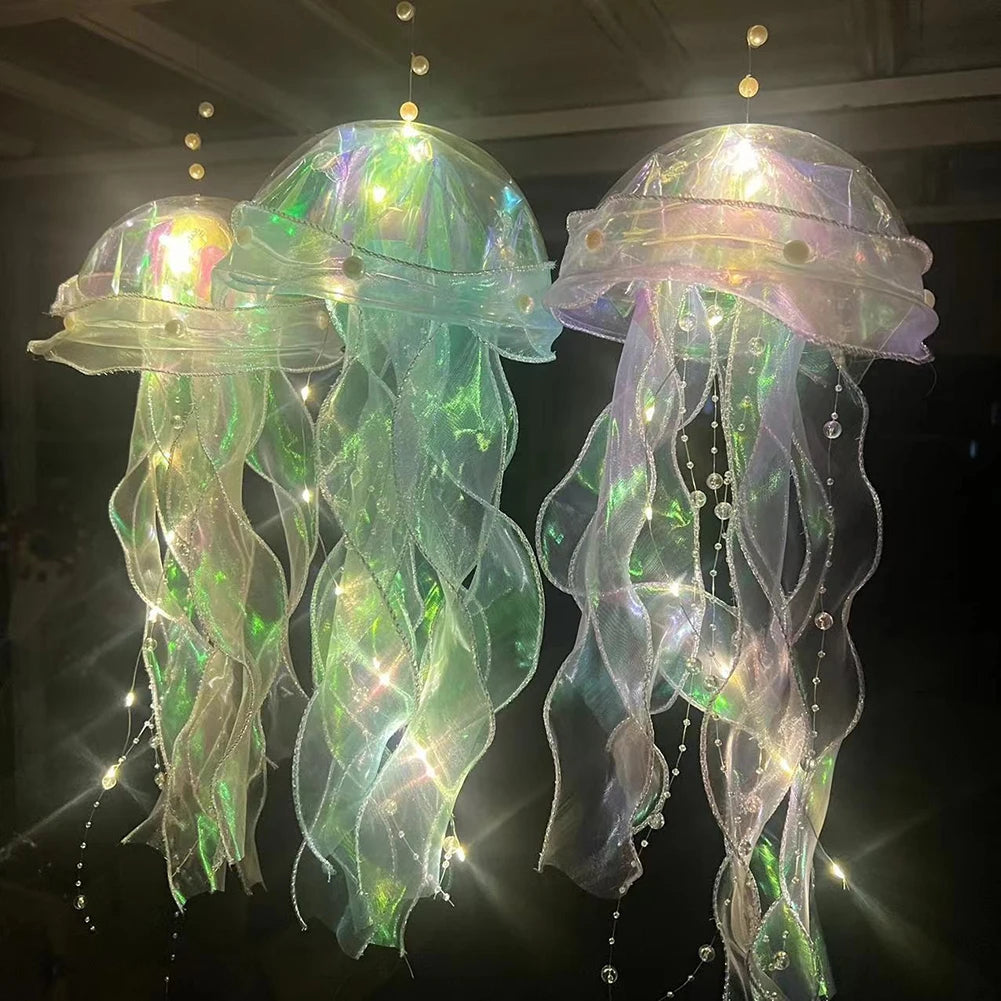 Colorful Jellyfish Lamp Mermaid Romantic Jellyfish Light