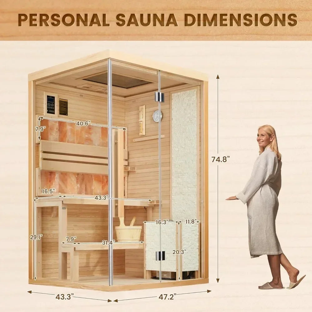 Steam Sauna,with 2300W Stove Heater