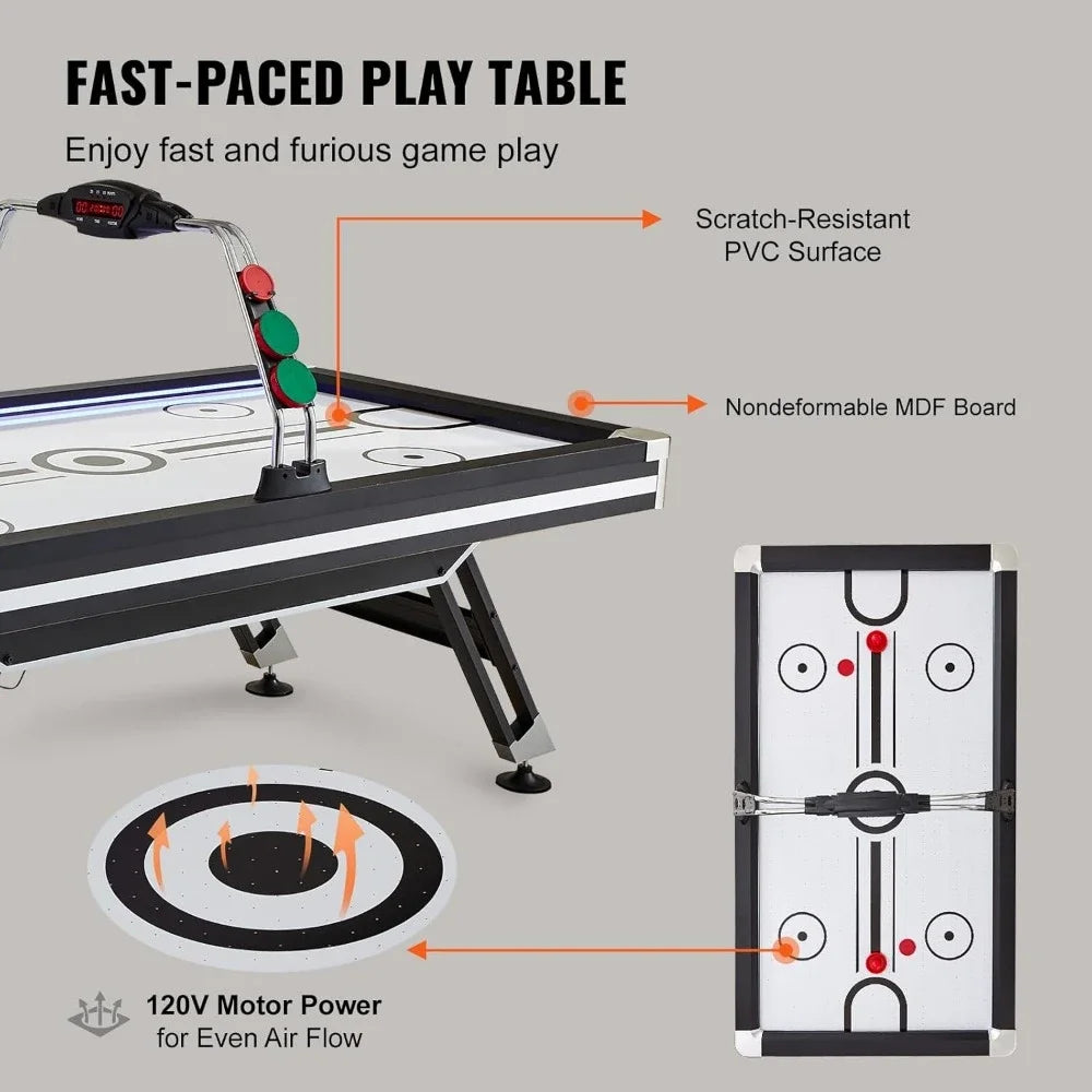 Air Hockey Table, 89" Indoor Hockey Table