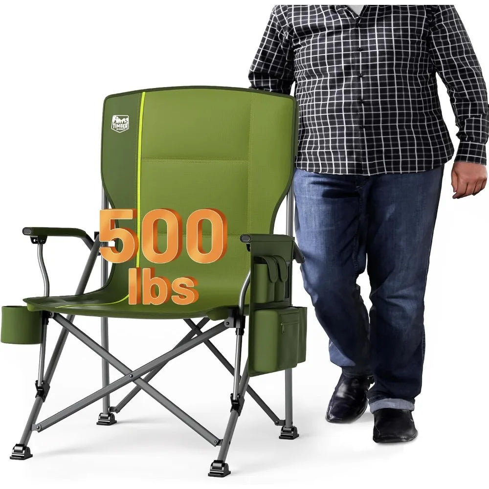 Oversized Folding Camping Chair - Supports up to 500lbs