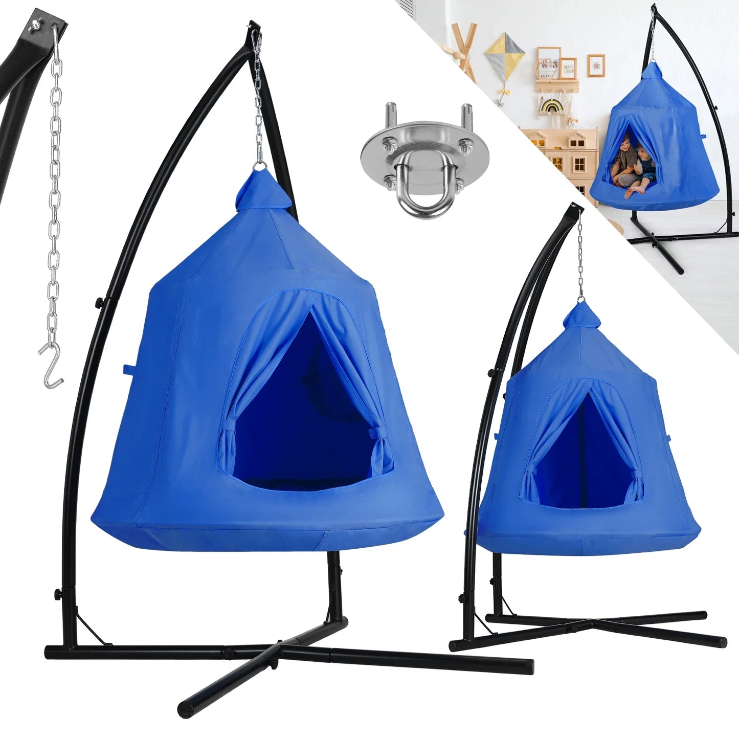 Hanging Hammock X-Stand w/Tree Tent