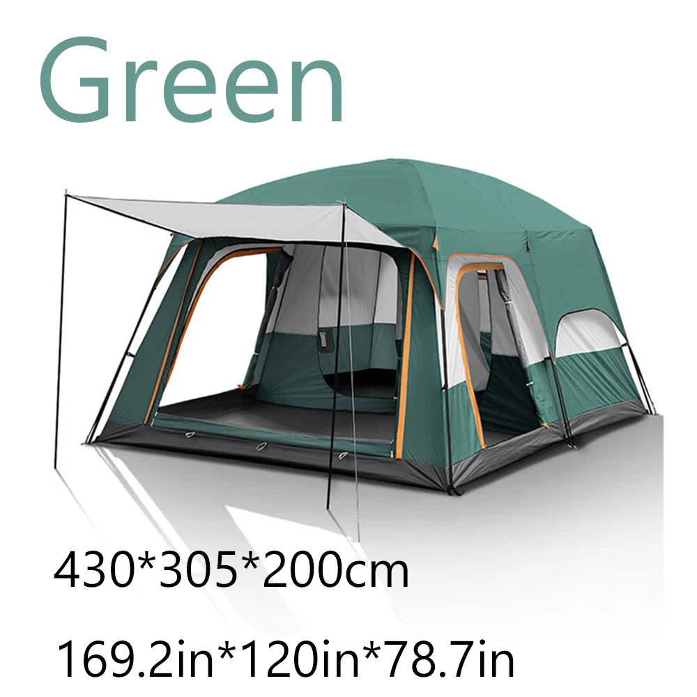 Camping Family Hiking Tent 3-12 Person Double Layers