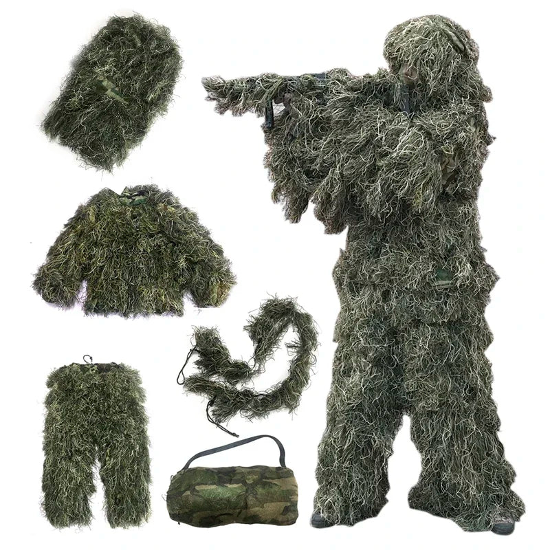 5pcs Camouflage Ghillie Sui