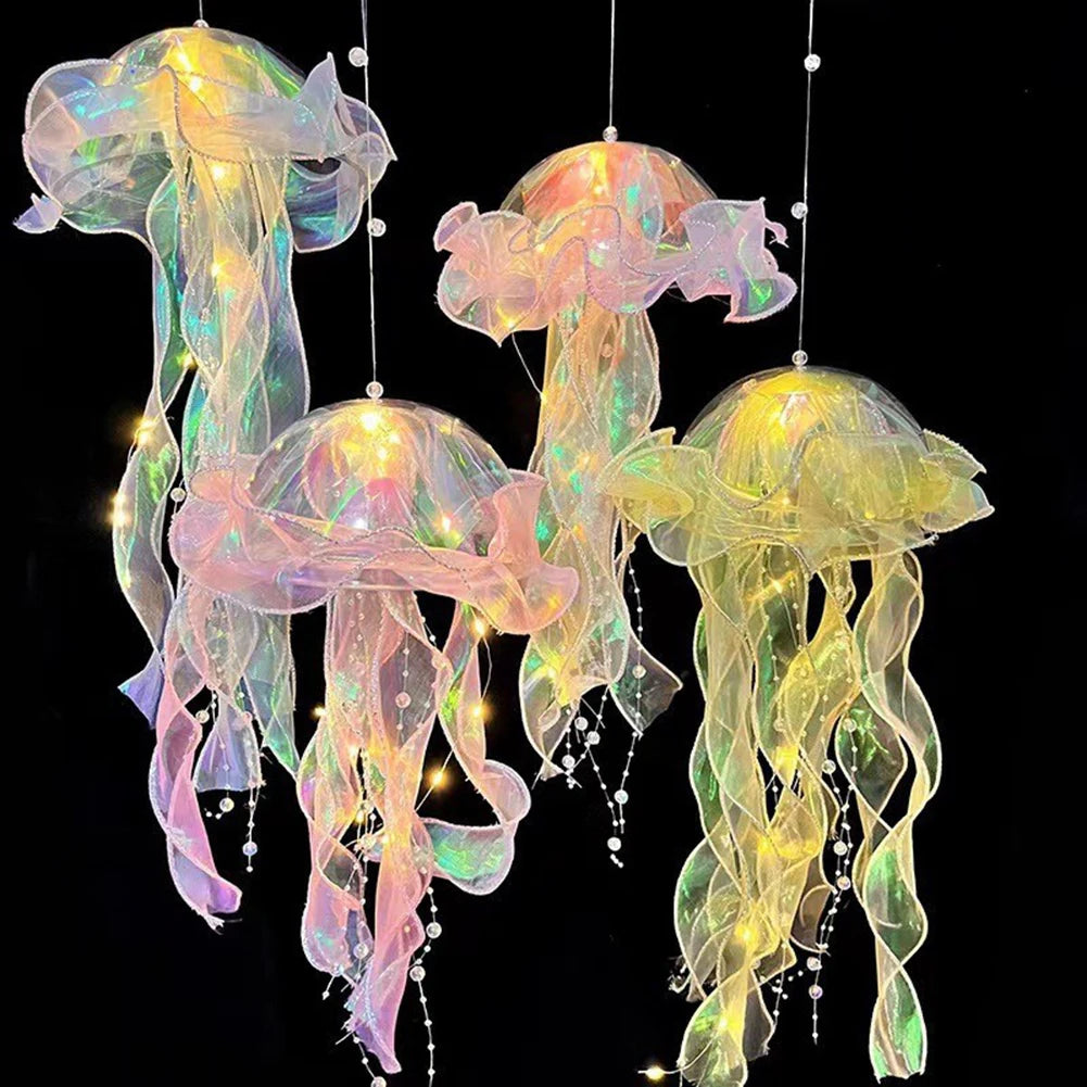 Colorful Jellyfish Lamp Mermaid Romantic Jellyfish Light