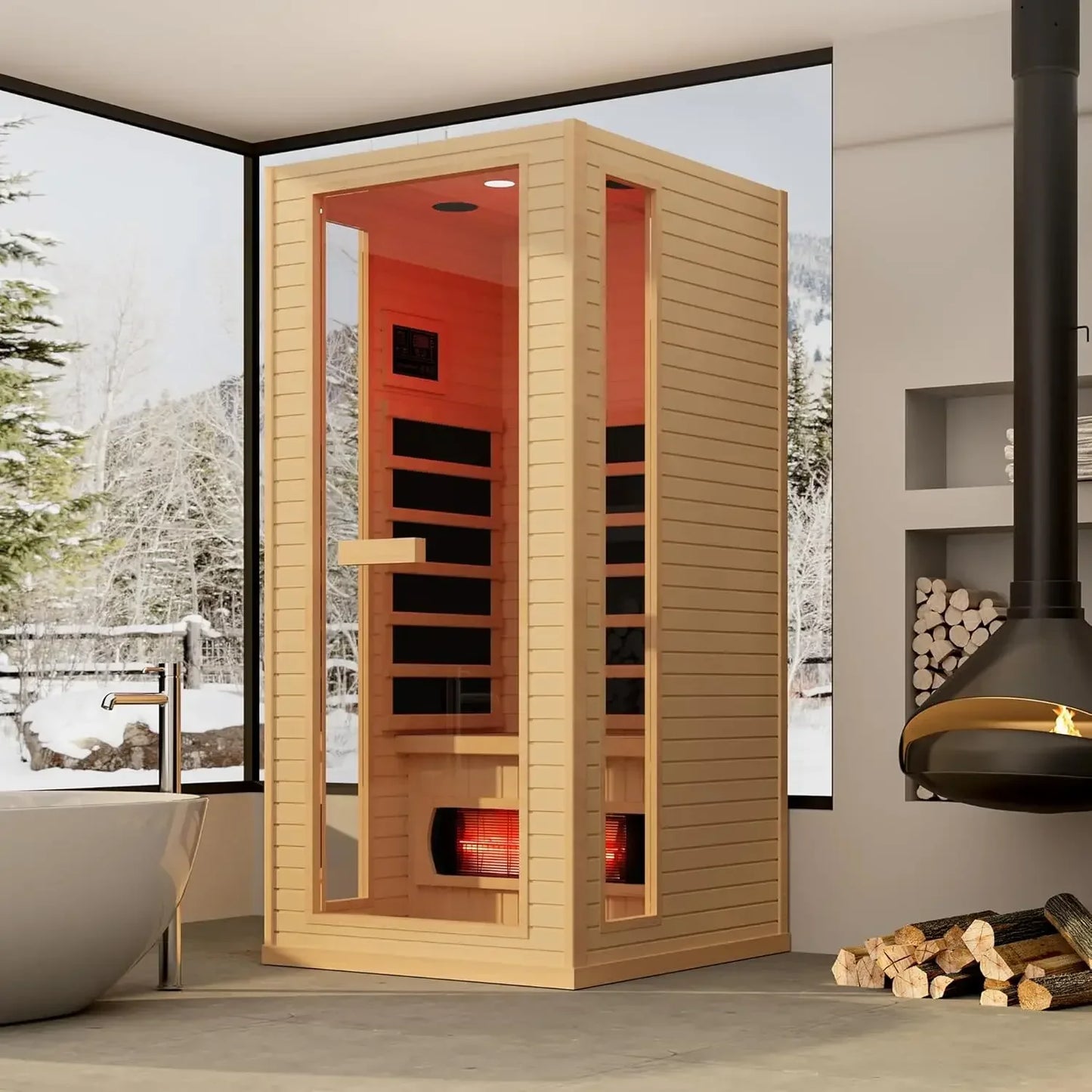 Steam Sauna,with 2300W Stove Heater