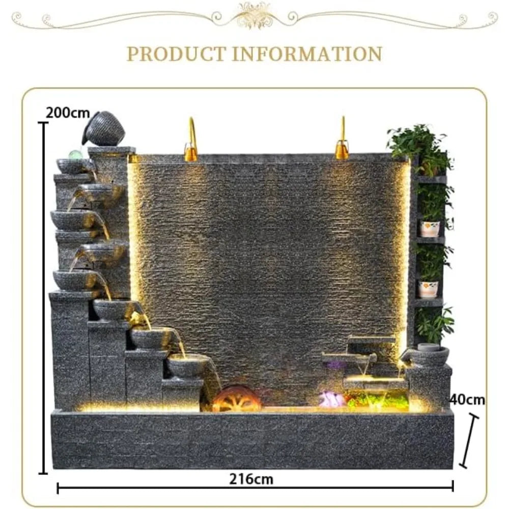 Outdoor Rock Concrete Fountain/Waterfall