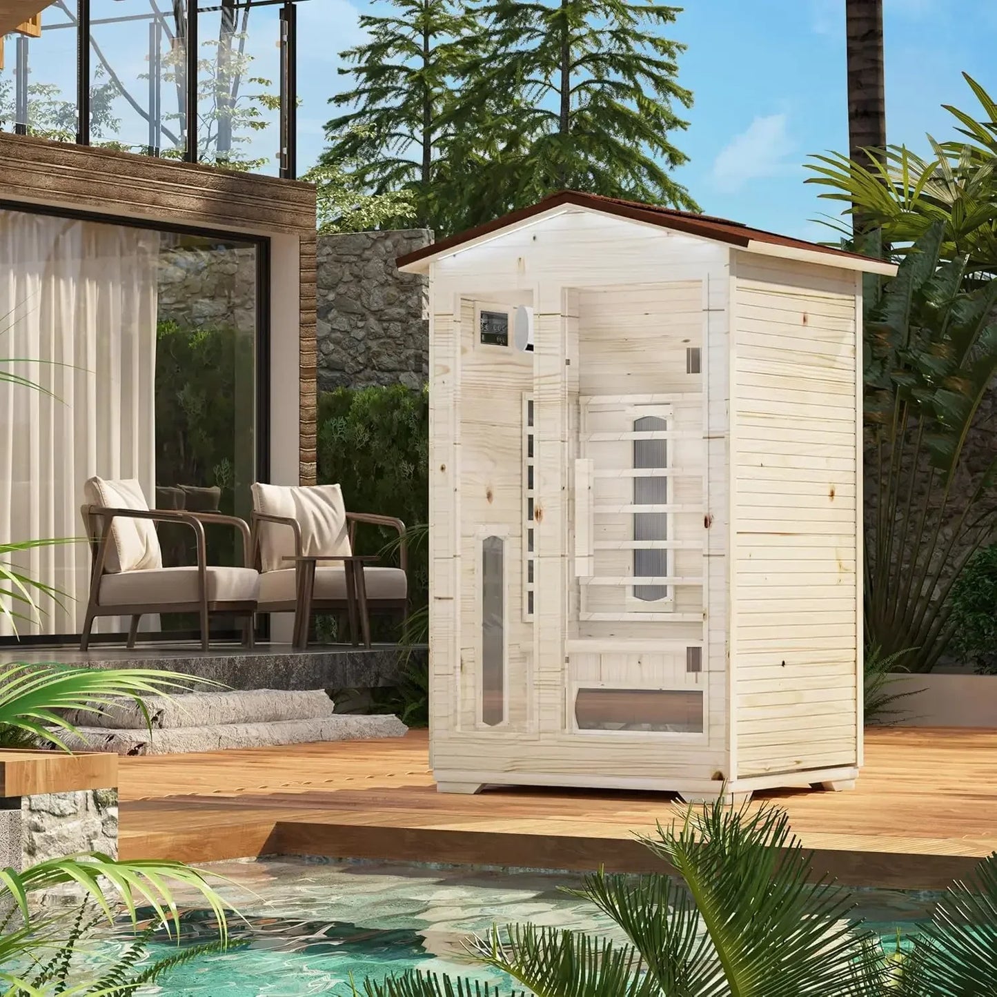 Steam Sauna,with 2300W Stove Heater