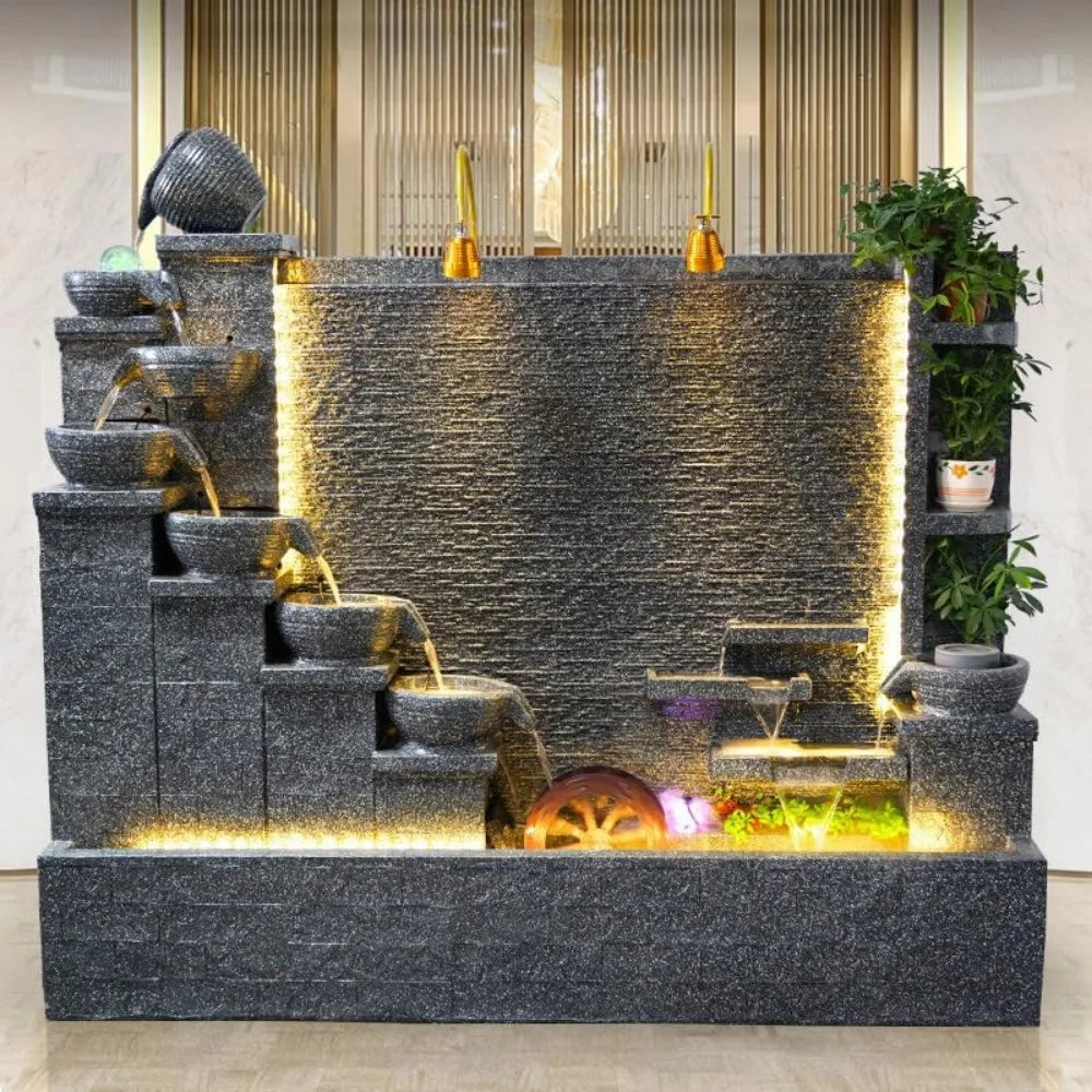 Outdoor Rock Concrete Fountain/Waterfall