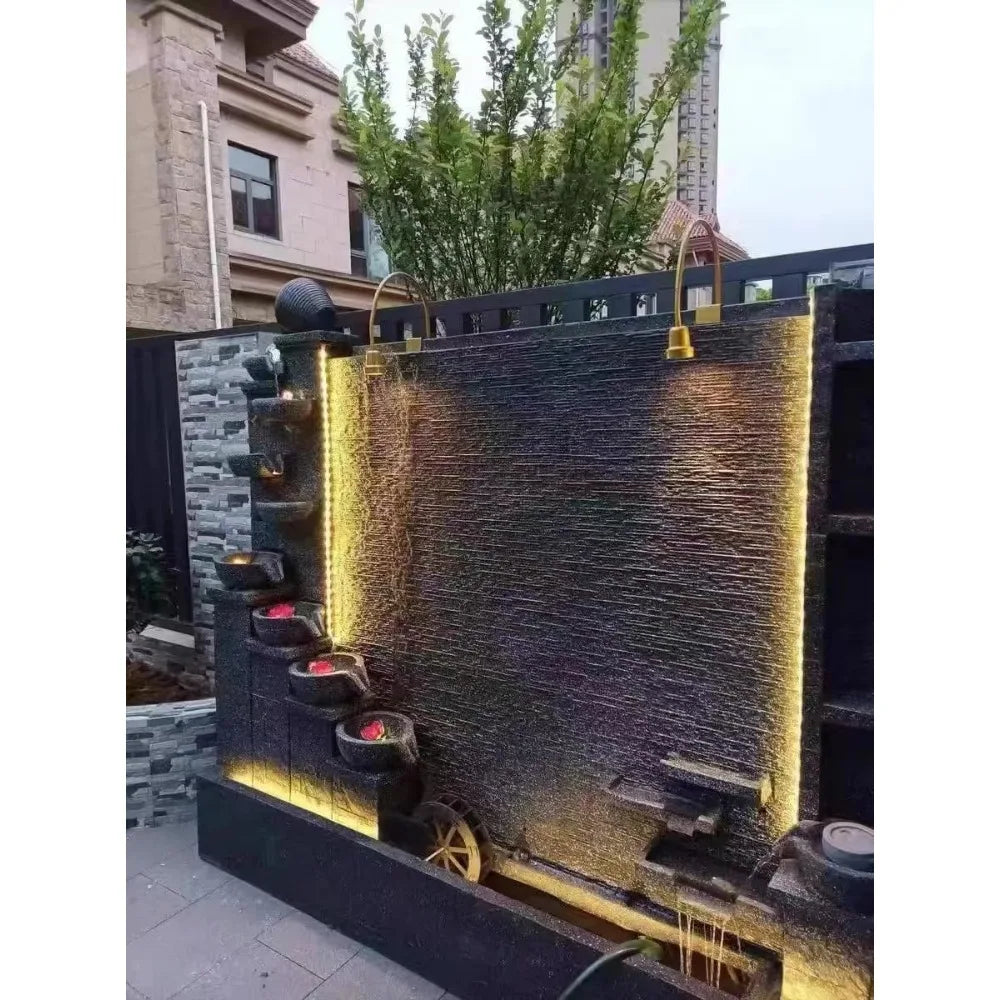 Outdoor Rock Concrete Fountain/Waterfall