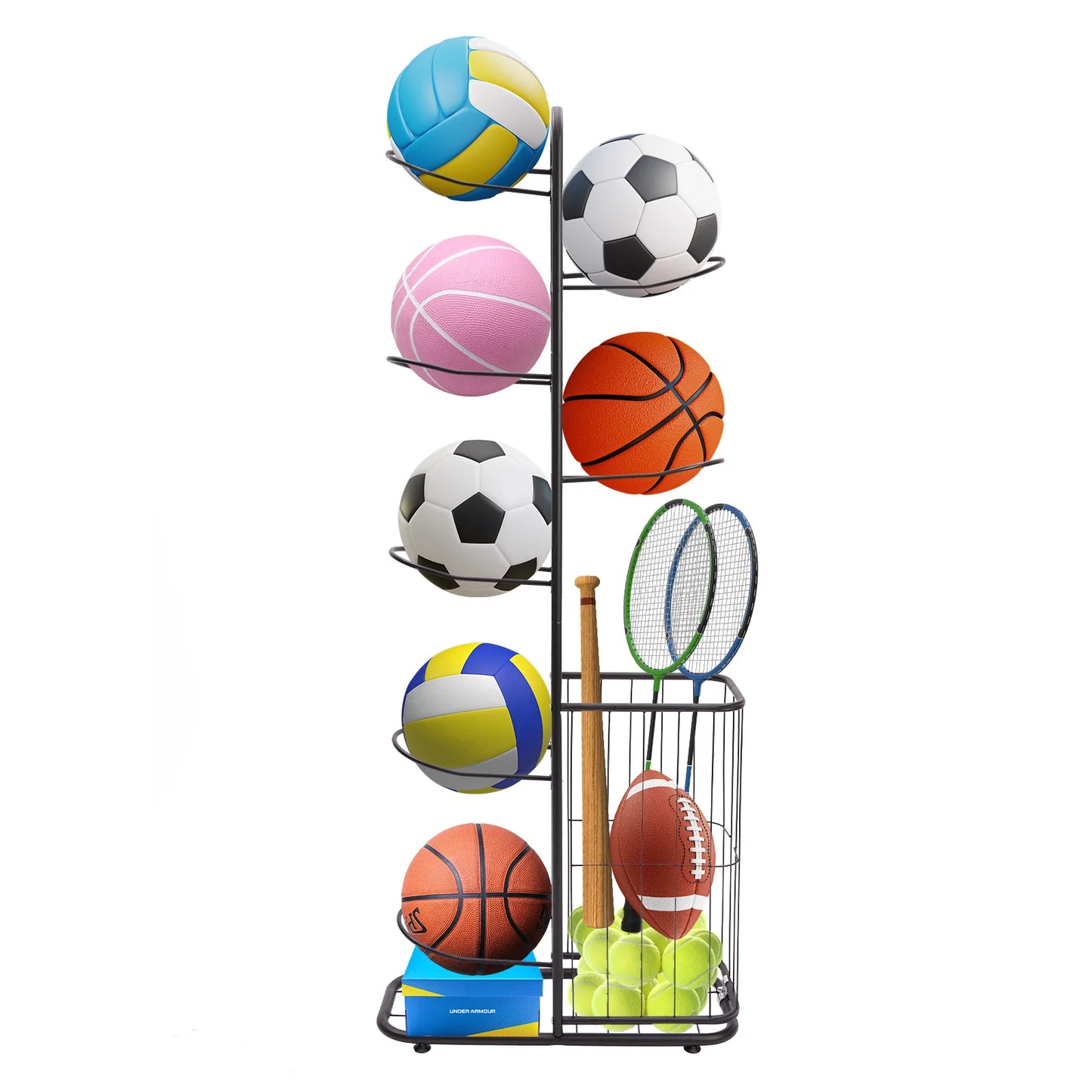 Household Kid's Ball Storage Rack