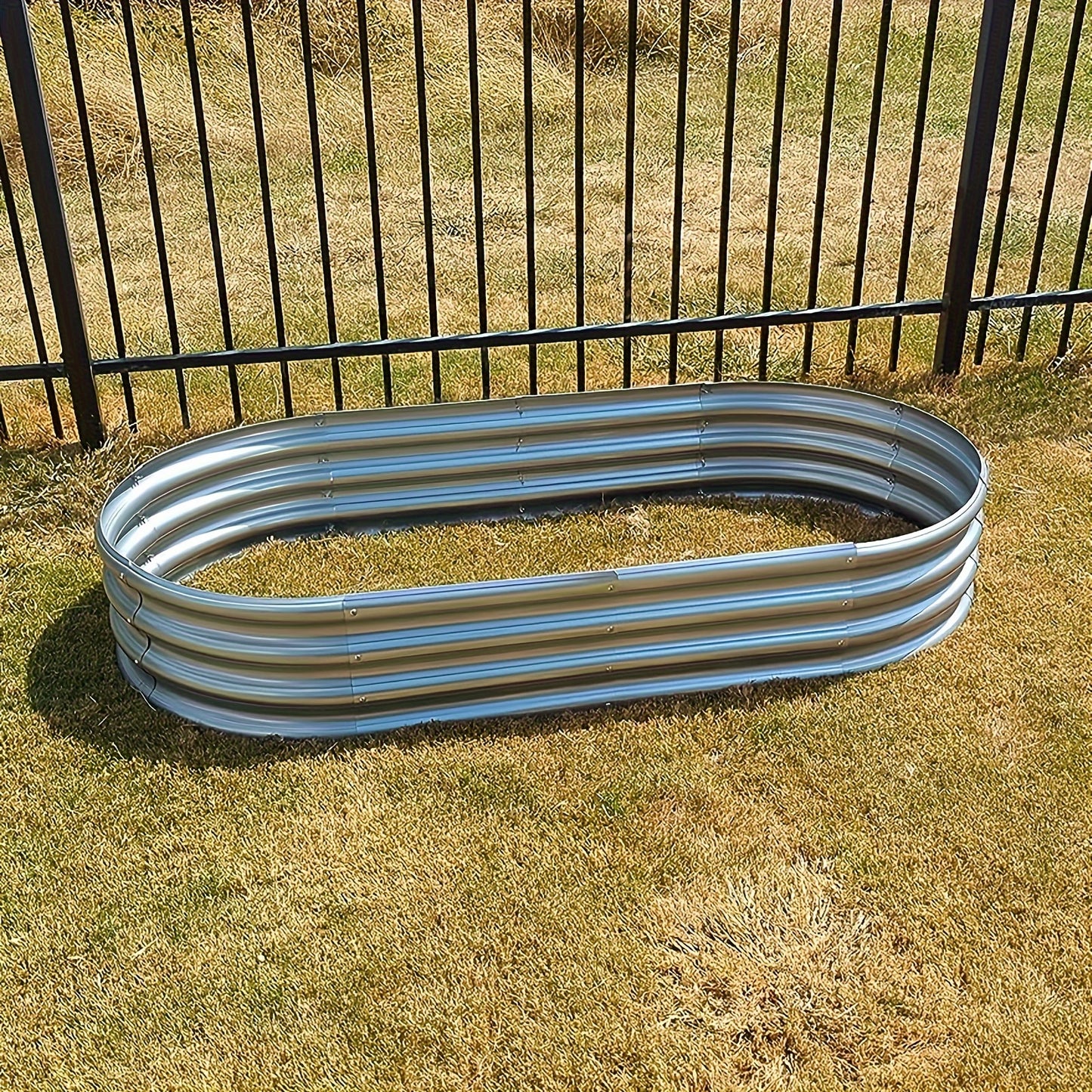 2pack Land Guard Galvanized Raised Garden Bed Kit,