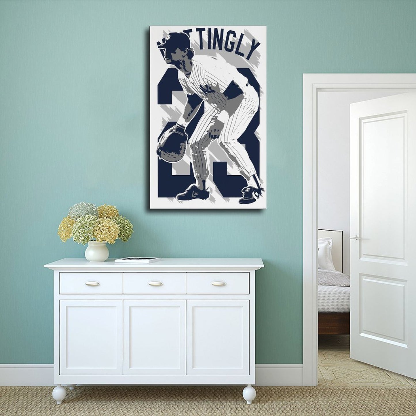 Don Mattingly Canvas Wall Art - Classic Sports Poster