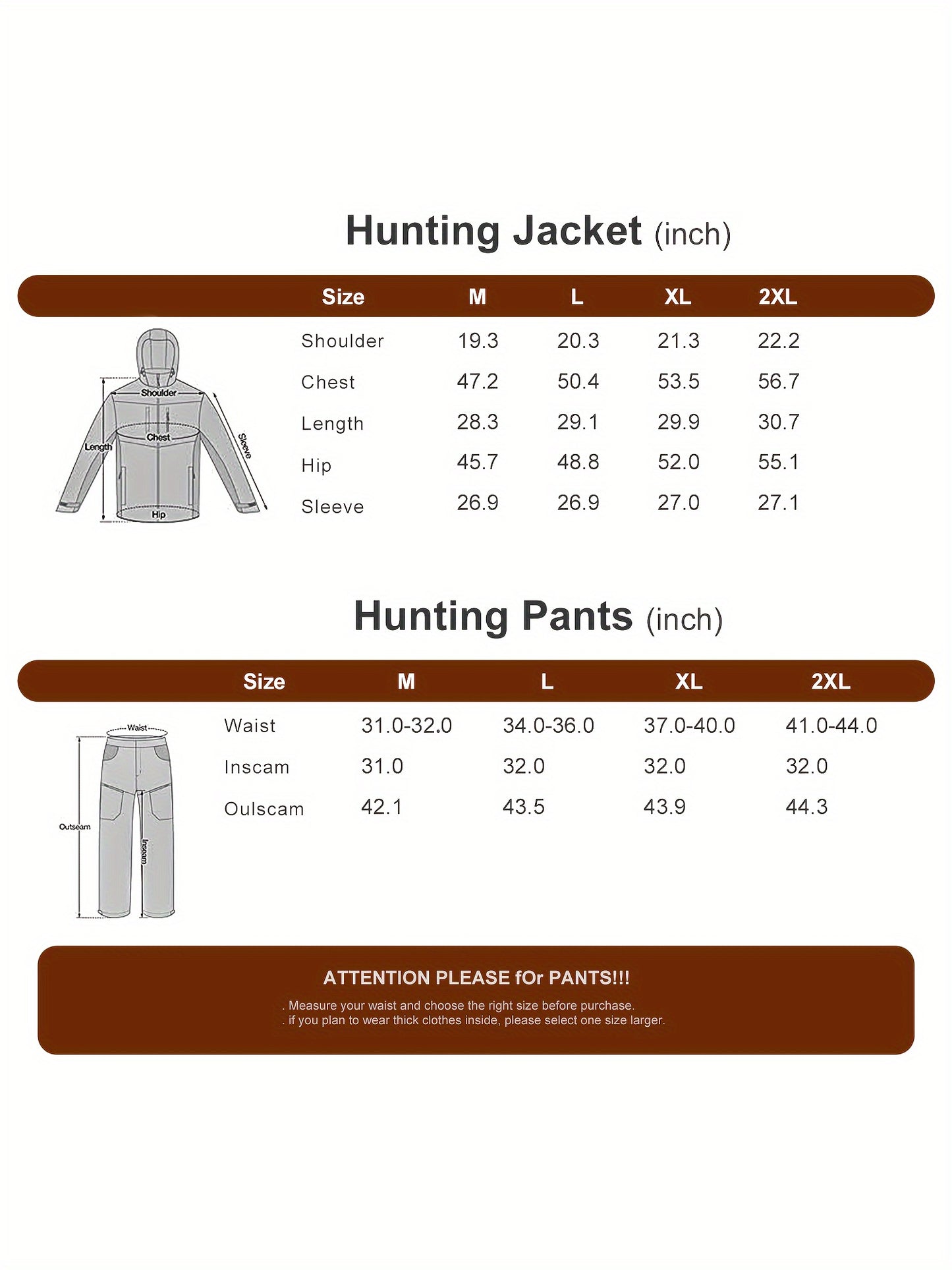 Hunting Suit, Jacket And Pants