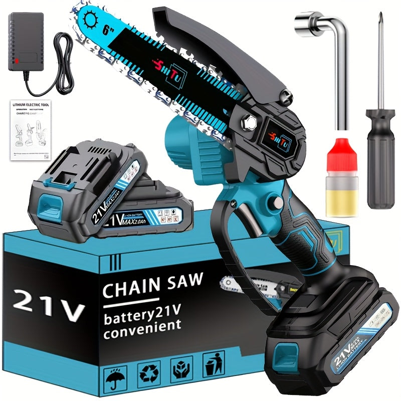 Mini Chainsaw Cordless, Lightweight & Portable Handheld